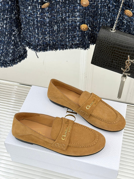 DIOR LOAFER 25S IN LIGHT BROWN SUEDE