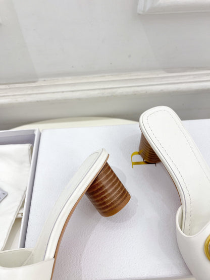 CD FOREVER HEELED 5CM WHITE