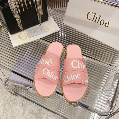 WOODY SLIPPER IN ROSE PINK CANVAS