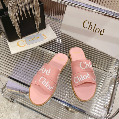 WOODY SLIPPER IN ROSE PINK CANVAS
