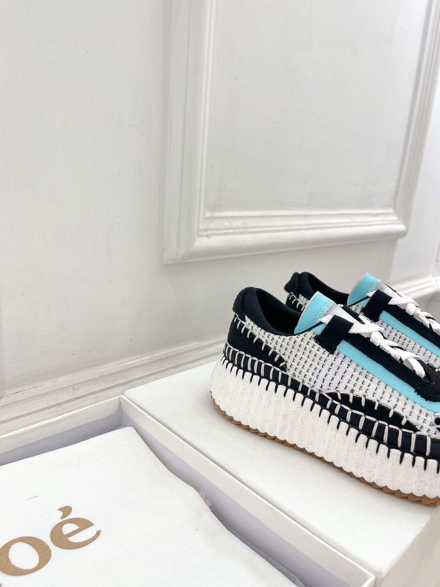 NAMA SNEAKER IN BLACK MIX COLORFUL SPECIAL FABRIC