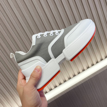 GIGA SNEAKER GRAY MIX WHITE CALFSKIN
