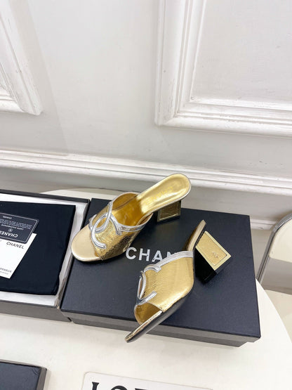 Chanel 2026 Chunky Heel Sandals Sheepskin 831299