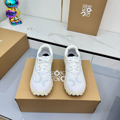 LOEWE 26S RUNNING SNEAKERS IN WHITE MESH