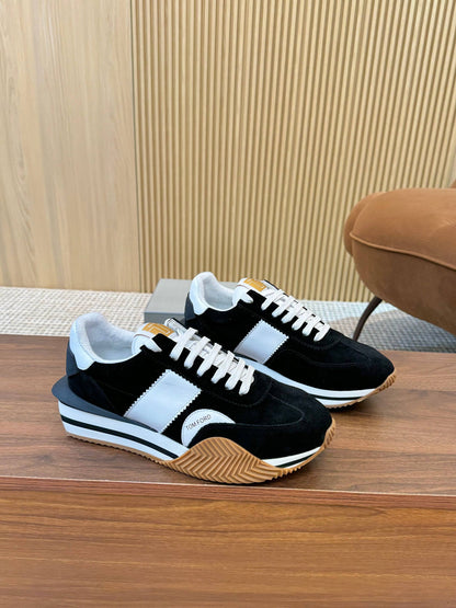 TOM FORD SNEAKERS IN BLACK SUEDE 432171
