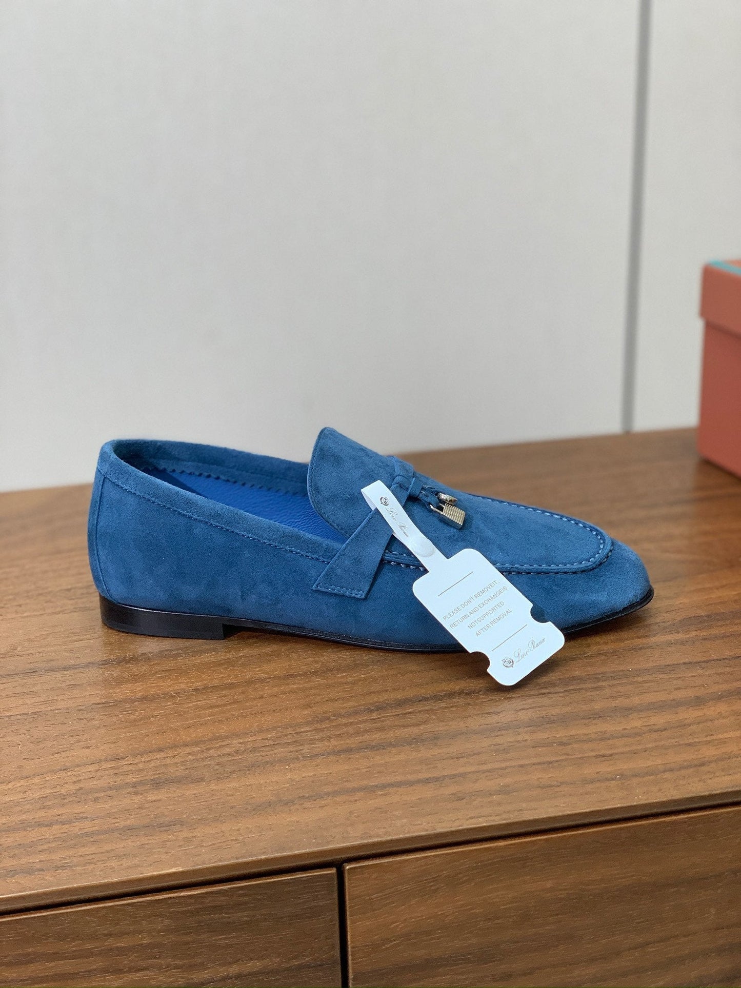LP 26S SUMMER CHARMS WALK LOAFER IN DARK BLUE SUEDE SILVER HARDWARE