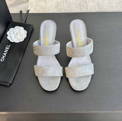 High Heels Lambskin Gray