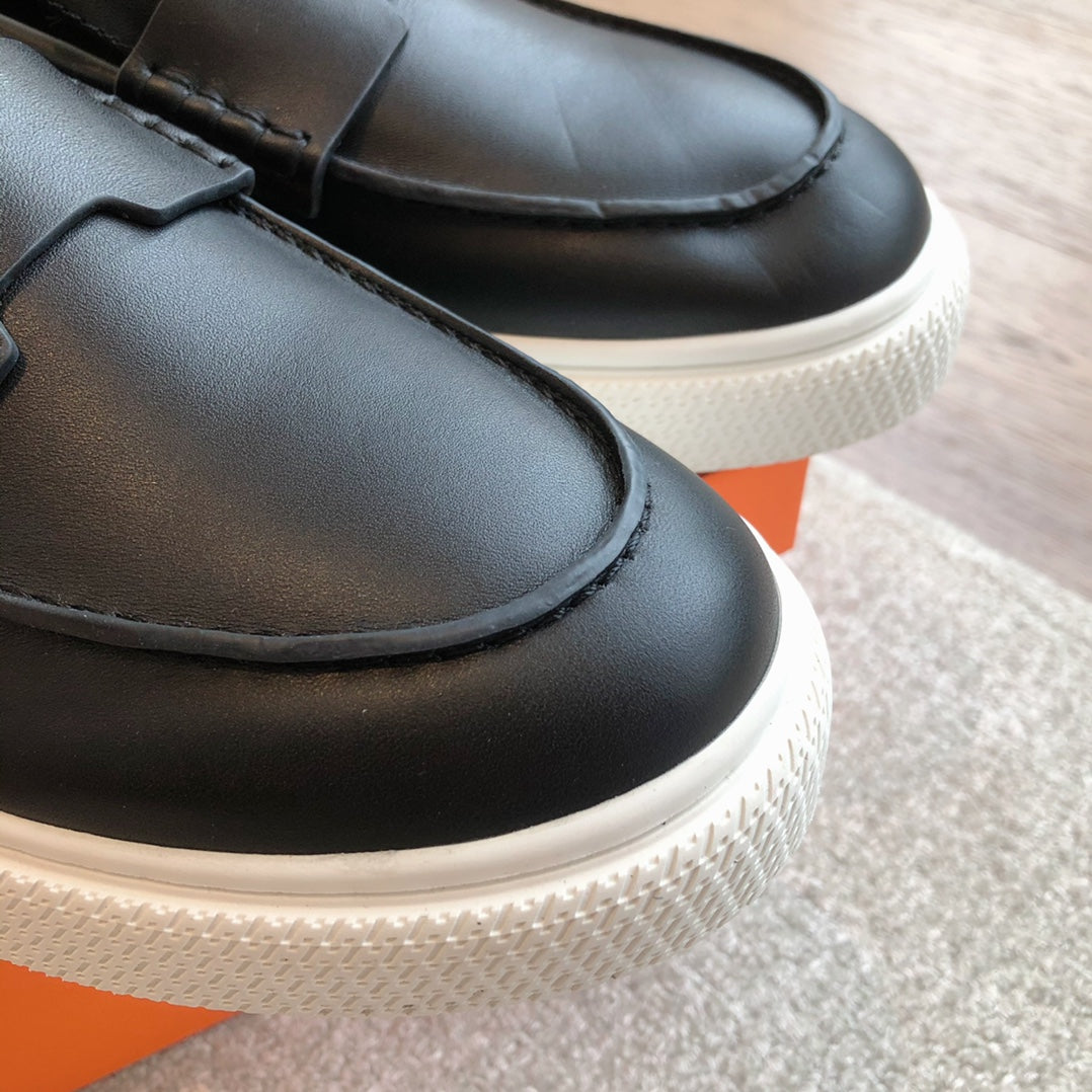 IKE SLIP-ON SNEAKER BLACK CALFSKIN