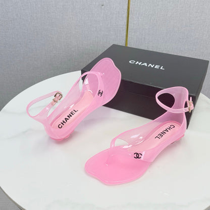 Chanel 2026 Thong Sandals CPU Crystal Lining 801673