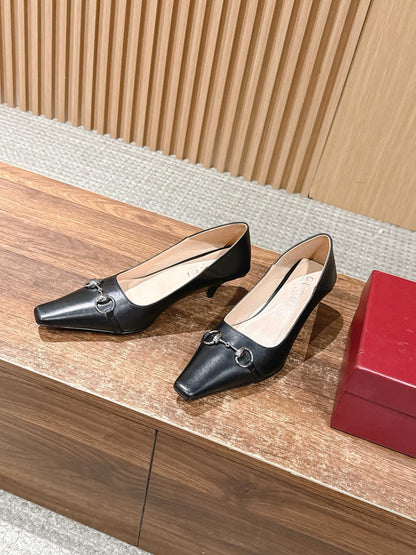 GUCCI 26S VITTORIA PUMPS 60 MM IN BLACK LAMBSKIN