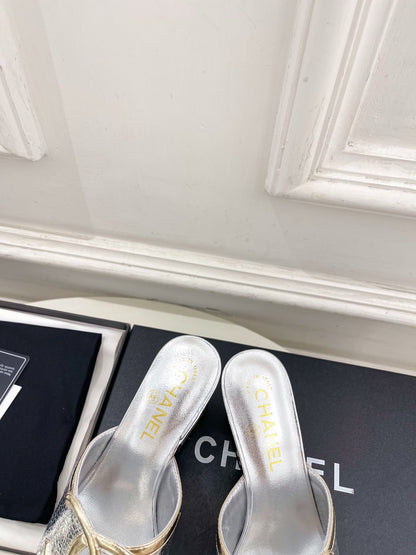 Chanel 2026 Chunky Heel Sandals Sheepskin 831299