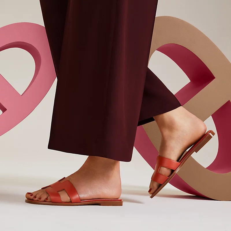 0RAN SANDAL ORANGE BRULEE